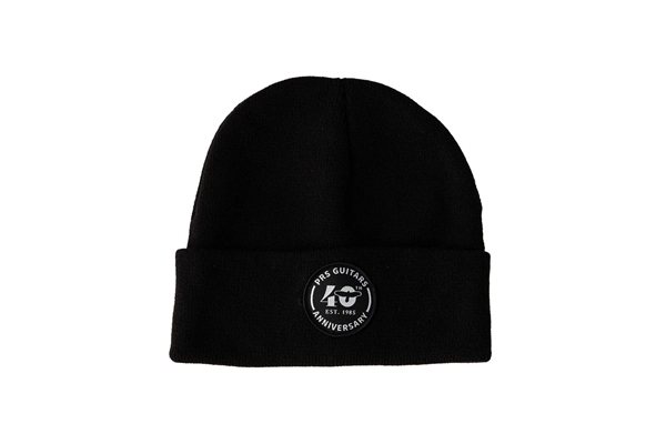 PRS - 40th Anniversary Logo Cuffed Beanie Black