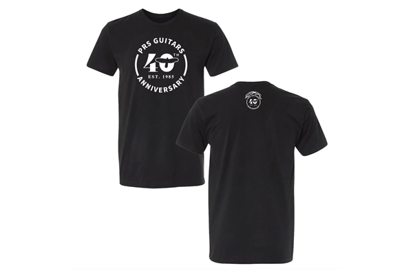 PRS - 40th Anniversary Tee Black XL