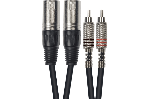 Yellow Cable - K09-3 Cavo Segnale 2x RCA maschio/2x XLR Maschio 3 m