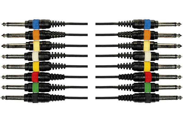 Yellow Cable - OC02 Frusta 8 Cavi Jack Mono/Jack Mono 5 m