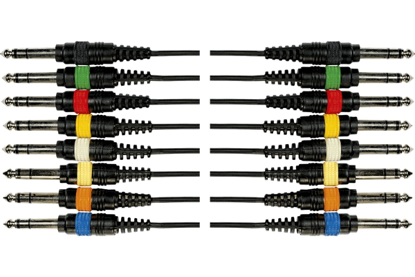 Yellow Cable - OC03 Frusta 8 Cavi Jack TRS/Jack TRS 3 m