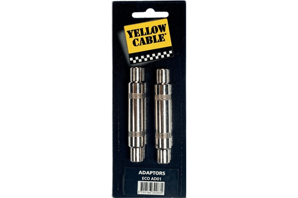 Yellow Cable - AD01 Adattatore Jack/Jack Mono Femmina 2 Pcs