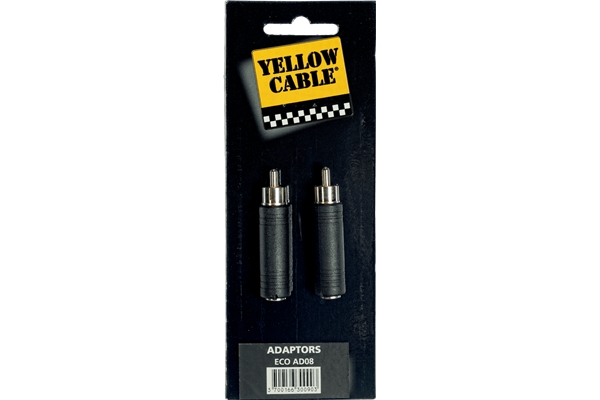 Yellow Cable - AD08 Adattatore RCA Maschio/Jack Mono Femmina 2 Pcs
