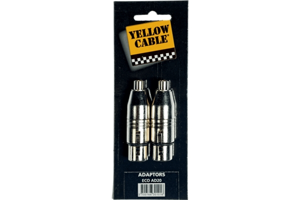 Yellow Cable - AD20 Adattatore RCA Femmina/XLR Femmina 2 Pcs