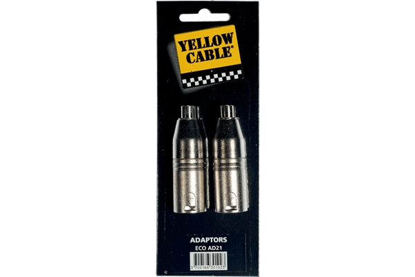 Yellow Cable - AD21 Adattatore RCA Femmina/XLR Maschio 2 Pcs