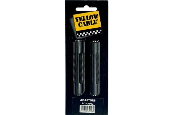 Yellow Cable - AD22 Adattatore Jack TRS/Jack TRS Femmina 2 Pcs