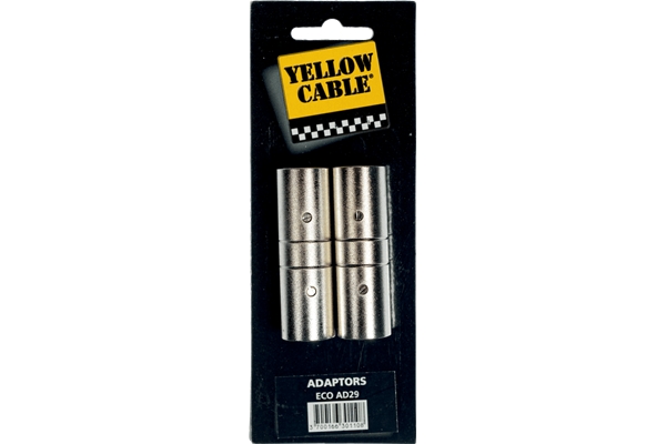 Yellow Cable - AD29 Adattatore XLR/XLR Maschio 2 Pcs
