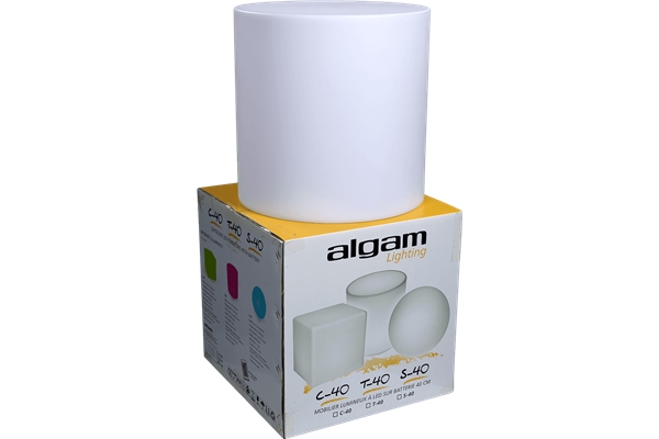 Algam Lighting - T-40 Cilindro Luminoso Decorativo 40 cm