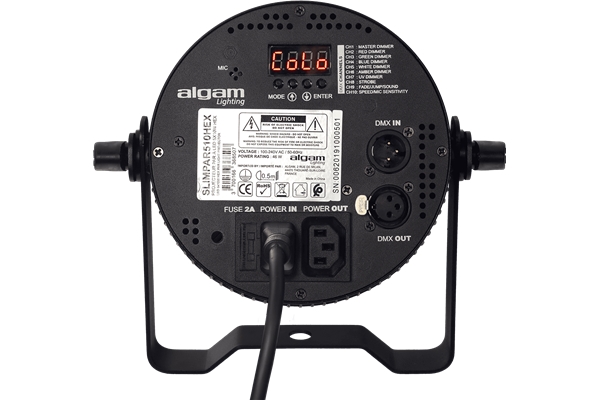 Algam Lighting - SLIMPAR-510-HEX Proiettore Par LED 5 x 10W RGBWAU