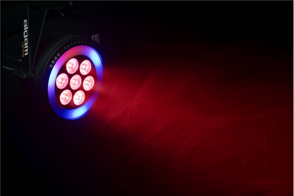 Algam Lighting - PARWASH76-RING LED 7x6W RGBW + RING RGB