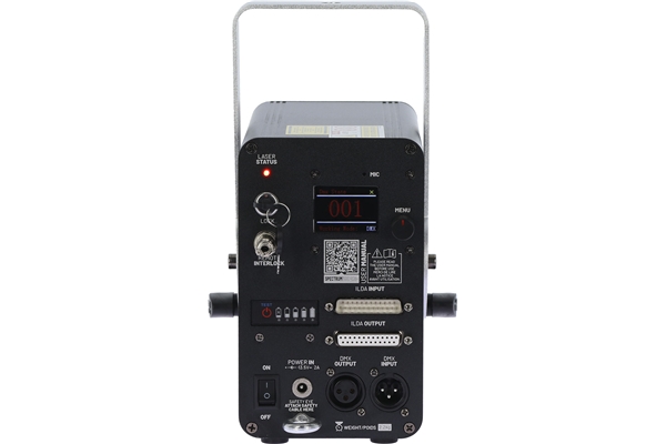 Algam Lighting - SPECTRUM 1500 RGB+ Laser a Batteria 1500 mW