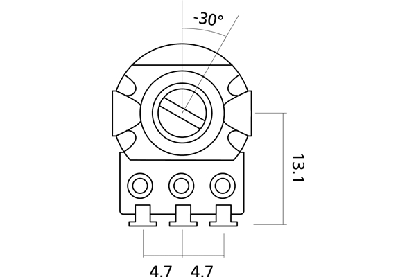Yellow Parts - EZ1197A Potenziometro Logaritmico Volume 250k