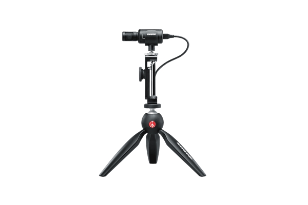 Shure - MV88+ VIDKIT Kit mic MV88+, mini cavalletto, clamp smartphone