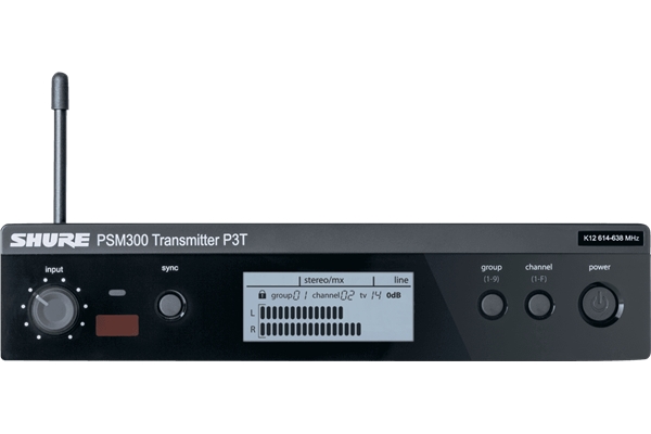 Shure - P3TE Trasmettitore 1/2 unità rack PSM300. (L19)