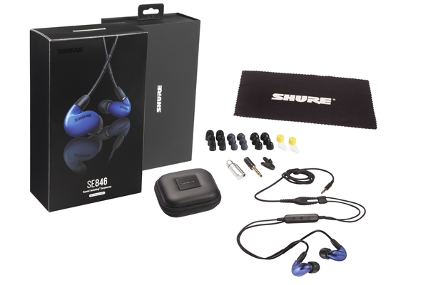 Shure - SE846BABL+UNI-EFS Auricolari a 3 vie colore blu