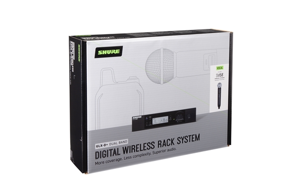 Shure - GLXD24R+ con SM58 Sistema Wireless