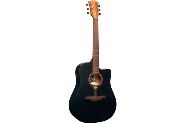 Lag - T70DCE-BLS Chitarra Acustica Dreadnought Cutaway EQ Black Satin