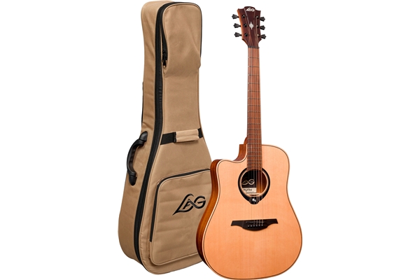 Lag - HyVibe 10 HV10-L-DCE Chitarra Acustica Smart Dreadnought Cutaway Mancina Lag - HyVibe 10 HV10-L-DCE Chitarra Acustica Smart Dreadnought Cutaway Mancina