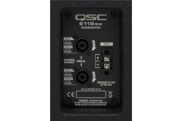 QSC Pro Audio - E118SW-BK