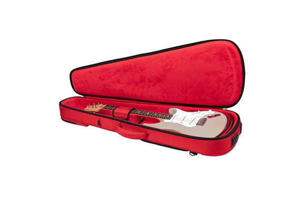 Gator Cases - G-ICONELECTRIC-25 Borsa ICON in edizione limitata per chitarra elettrica con rivestimento in nylon rosso 1000D e tracolla nascosta Gator Cases - G-ICONELECTRIC-25 Borsa ICON in edizione limitata per chitarra elettrica con rivestimento in nylon rosso 1000D e tracolla nascosta