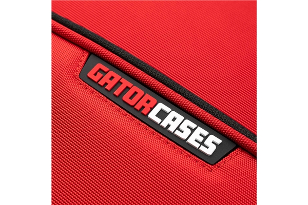 Gator Cases - G-ICONELECTRIC-25 Borsa ICON in edizione limitata per chitarra elettrica con rivestimento in nylon rosso 1000D e tracolla nascosta Gator Cases - G-ICONELECTRIC-25 Borsa ICON in edizione limitata per chitarra elettrica con rivestimento in nylon rosso 1000D e tracolla nascosta