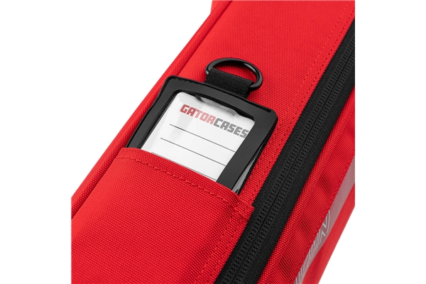 Gator Cases - G-ICONELECTRIC-25 Borsa ICON in edizione limitata per chitarra elettrica con rivestimento in nylon rosso 1000D e tracolla nascosta Gator Cases - G-ICONELECTRIC-25 Borsa ICON in edizione limitata per chitarra elettrica con rivestimento in nylon rosso 1000D e tracolla nascosta