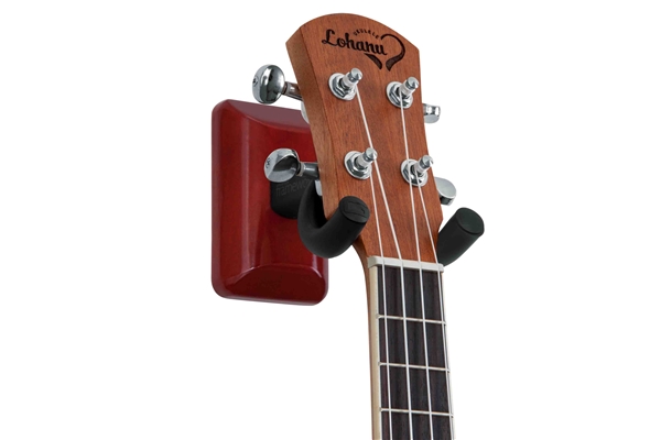 Gator Frameworks - GFW-UKE-HNGRCHR Supporto da parete per ukulele e mandolino con piastra in ciliegio