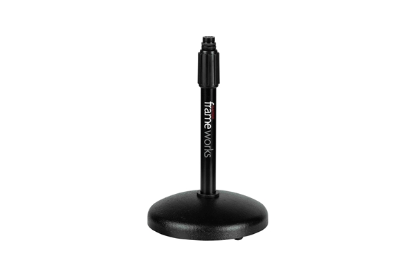 Gator Frameworks - GFW-MIC-0501 Supporto per microfono da tavolo con base rotonda