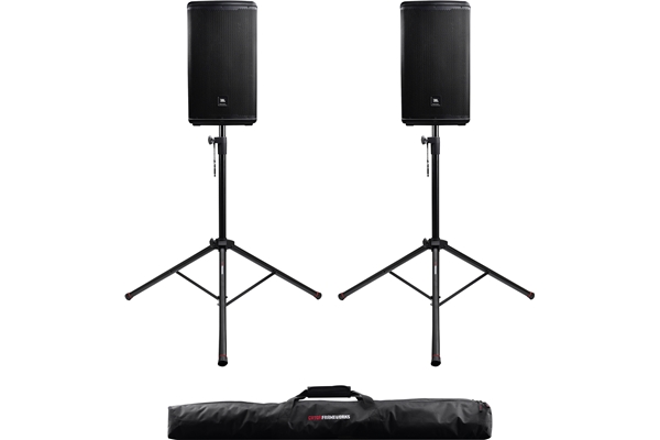 Gator Frameworks - GFW-SPK-2000SET Coppia di Supporti per Speaker con Borsa