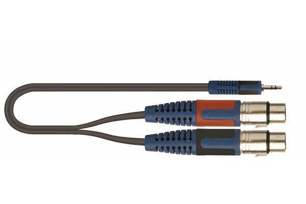 Quik Lok - RKSA/194-3 Minijack Stereo/2 XLR Femmina