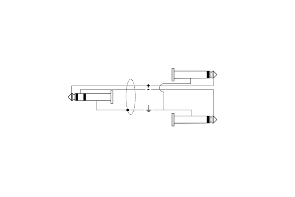 Quik Lok - SX/4-5K Cavo Jack Stereo/2 Jack Mono 5 mt