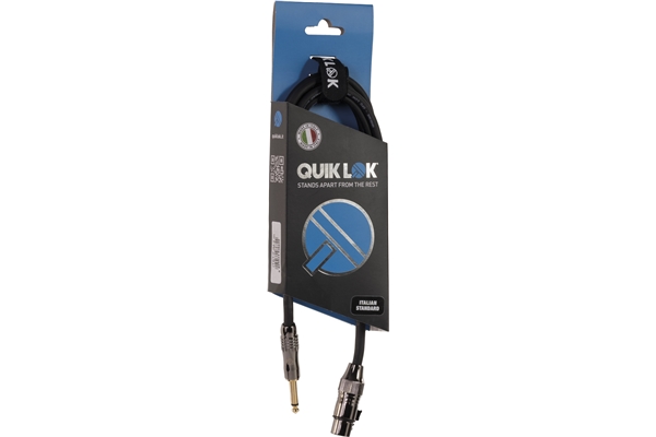 Quik Lok - ITST/FJM-1 XLR Femmina/Jack Mono 1 mt