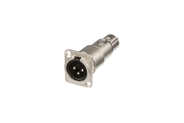 Quik Lok - Neutrik NA3MDF XLR Maschio Pannello/XLR Femmina Quik Lok - Neutrik NA3MDF XLR Maschio Pannello/XLR Femmina