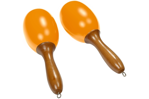 Tanga - MARACAS-JAUNE-L Maracas grandi in legno - Gialle