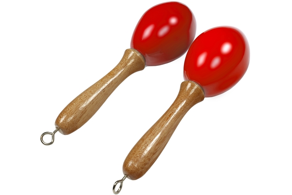 Tanga - MARACAS-ROUGE-S Maracas piccole in legno - Rosse