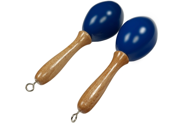Tanga - MARACAS-BLEU-S Maracas piccole in legno - Blu