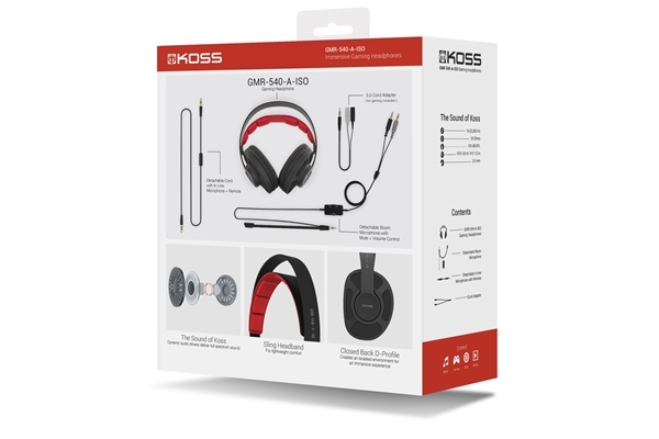 Koss - GMR/540 ISO CLOSED GAMING