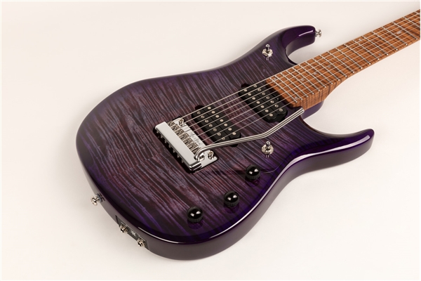 Music Man - JP15 7 String Purple Nebula Flame Top