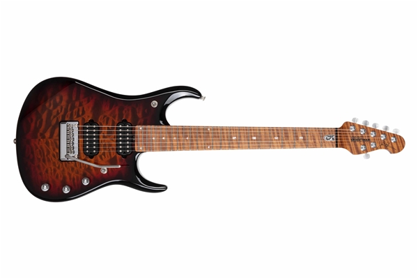 Music Man - JP15 7 String Tiger Eye Quilt Top