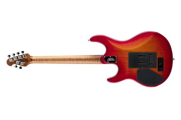 Music Man - Luke 3 BFR HSS Cherry Burst Flame Tastiera Palissandro