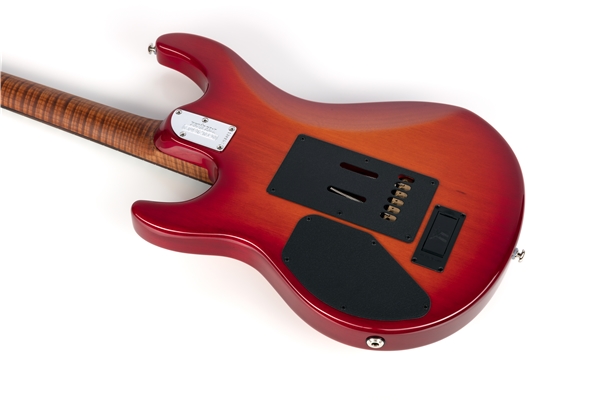 Music Man - Luke 3 BFR HSS Cherry Burst Flame Tastiera Palissandro