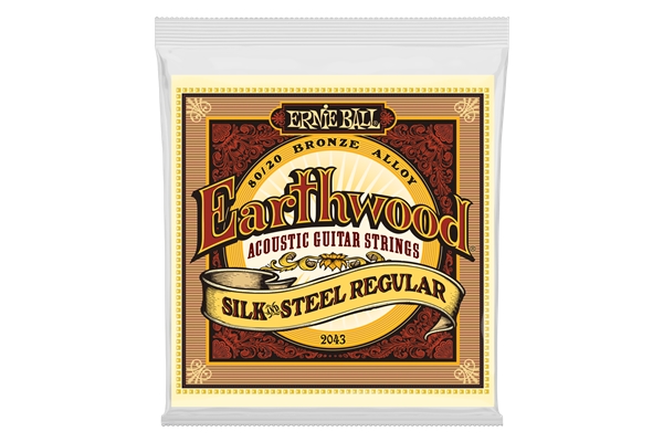 Ernie Ball - 2043 Earthwood Silk & Steel 80/20 Bronze Regular 13-56