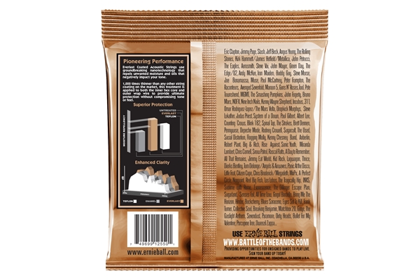 Ernie Ball - 2550 Everlast Coated Phosphor Bronze Extra Light 10-50