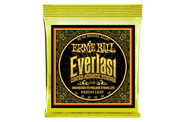 2556 Everlast Coated 80/20 Bronze Medium Light 12-54
