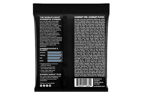 Ernie Ball - 2712 Primo Slinky Cobalt Guit 9.5-44