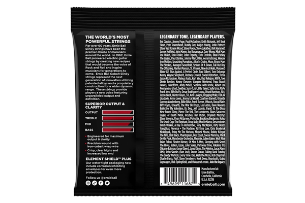 Ernie Ball - 2716 Burly Slinky Cobalt Guitar 11-52