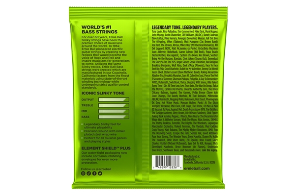 Ernie Ball - 2836 Nickel Wound 5 corde Regular Slinky 45-130