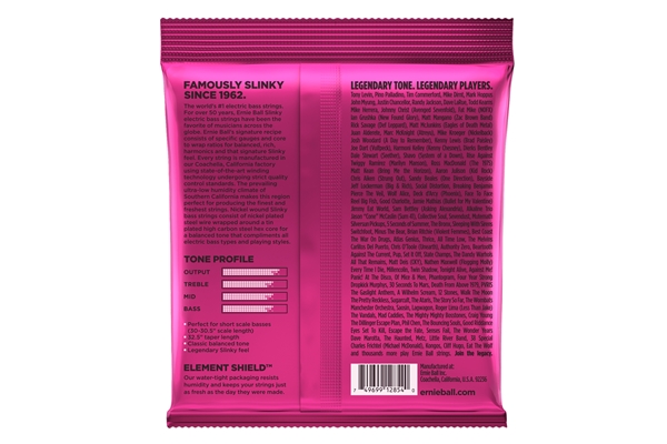 Ernie Ball - 2854 Nickel Woudn Scala Corta Spuer Slinky 40-100