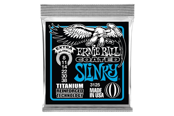 Ernie Ball - 3125 RPS Coated Titanium Extra Slinky 8-38