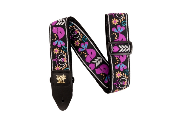 5331 Purple Bird Lupin Jacquard Strap